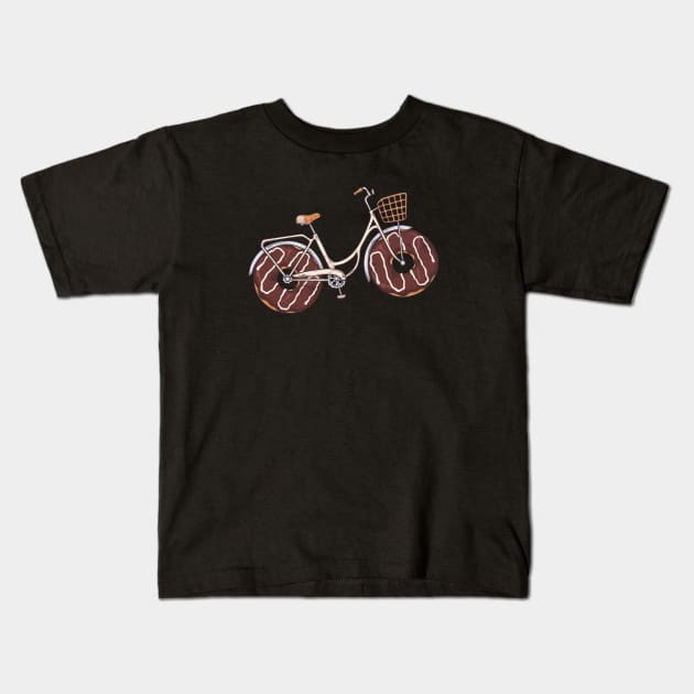 Donuts Bike Kids T-Shirt by TambuStore